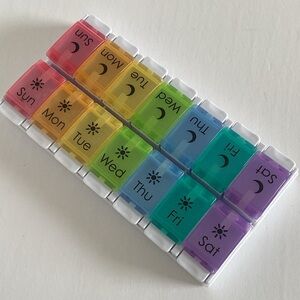 Colorful Weekly Pill Organizer